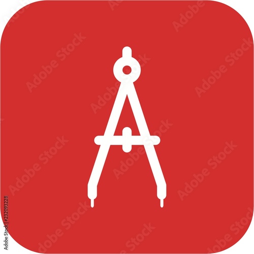  Compass Education Round Corner Glyph Icon