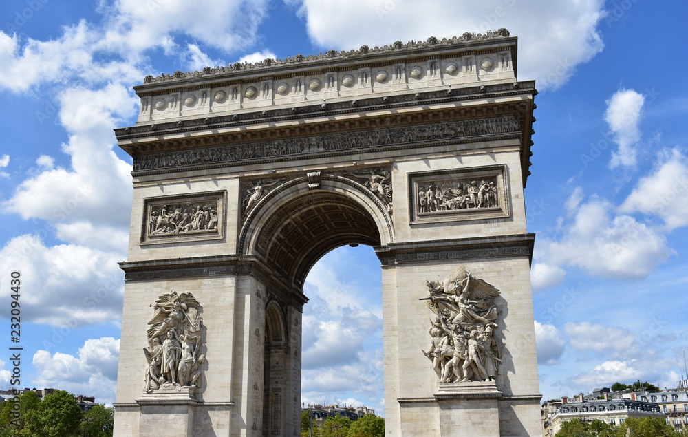 Arc de Triomphe. Paris, France.