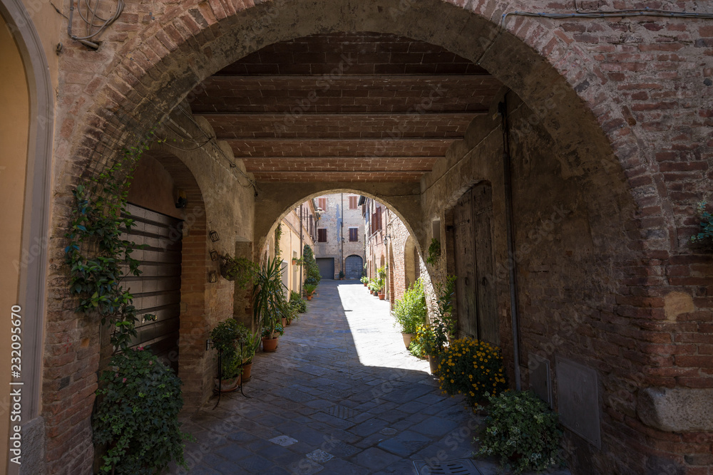 Buonconvento, little village in Tuscany