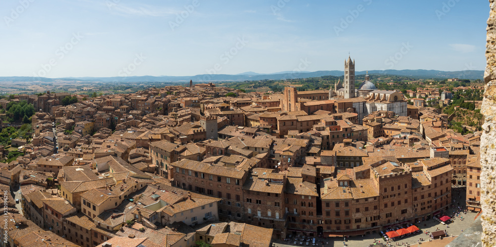 Siena Italien Stadt Panorama