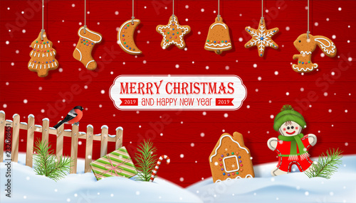 Christmas Scenery Background