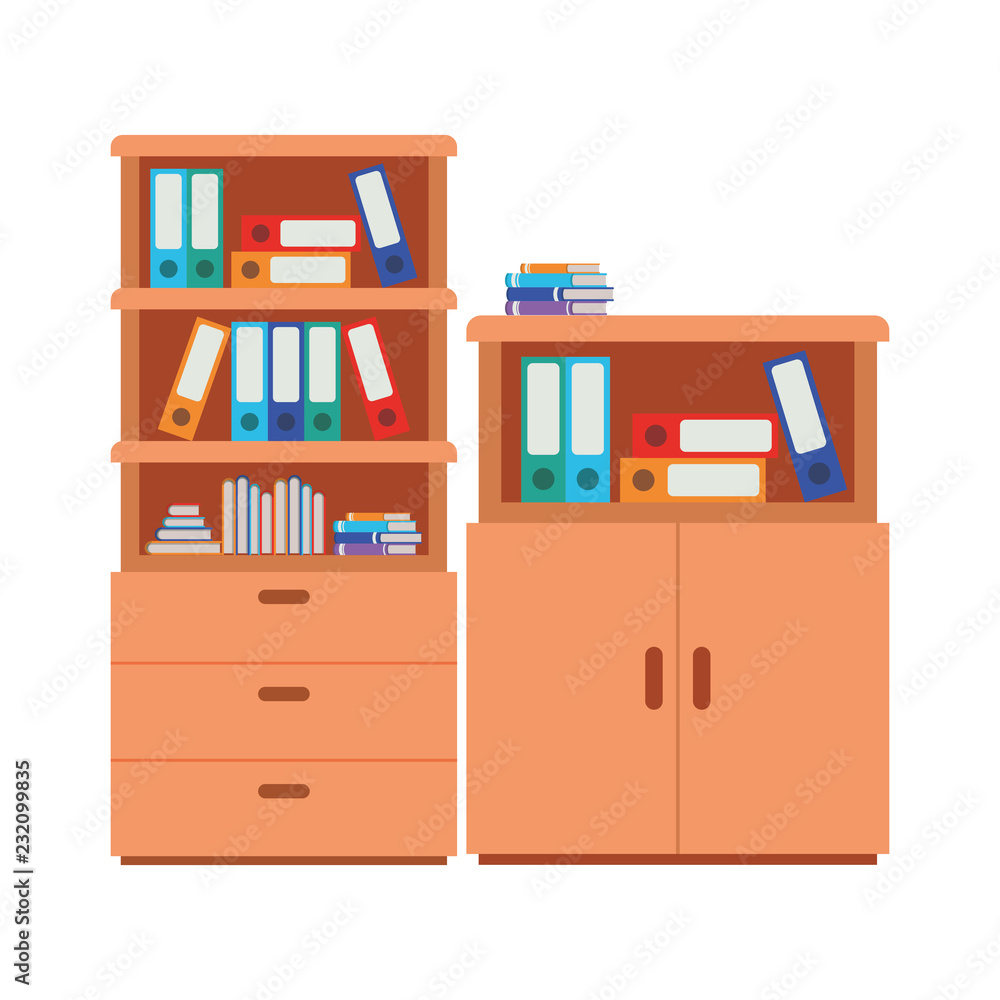 shelving with books isolated icon shelving with books isolated icon