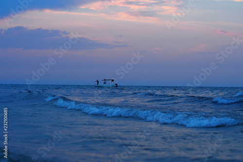 An evening by the sea. A boat and soft light  © ngphotograph