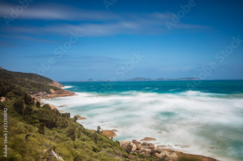 Long exposure of beautiful Norman beach in Wilsons promontory national park, victoria, Australia
