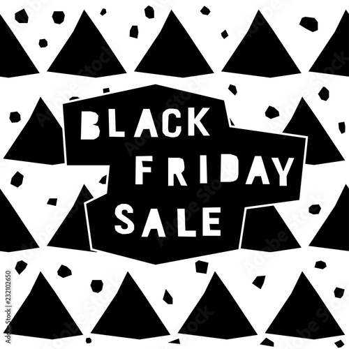 Black friday sale event theme. Abstract black friday pattern background for design shop advertising, market card, party invitation, poster, t shirt, modern web banner etc.