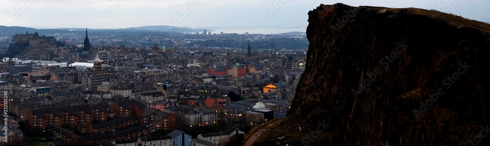 View over Edinburgh from Arthur's Seat