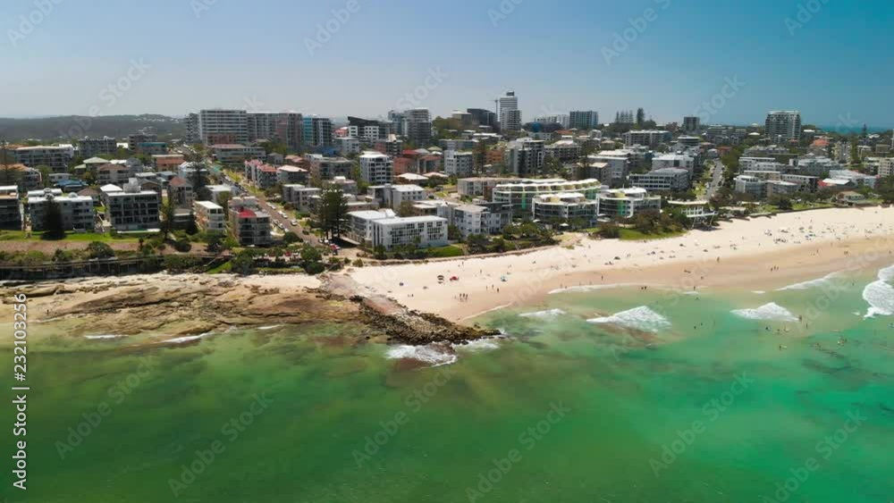 CALOUNDRA, AUS - Nov 04 2018: Hot sunny day at Kings Beach Calundra, Queensland CALOUNDRA, AUS - Nov 04 2018: Hot sunny day at Kings Beach Calundra, Queensland