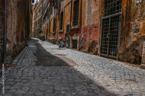 Canvas Print street in rome