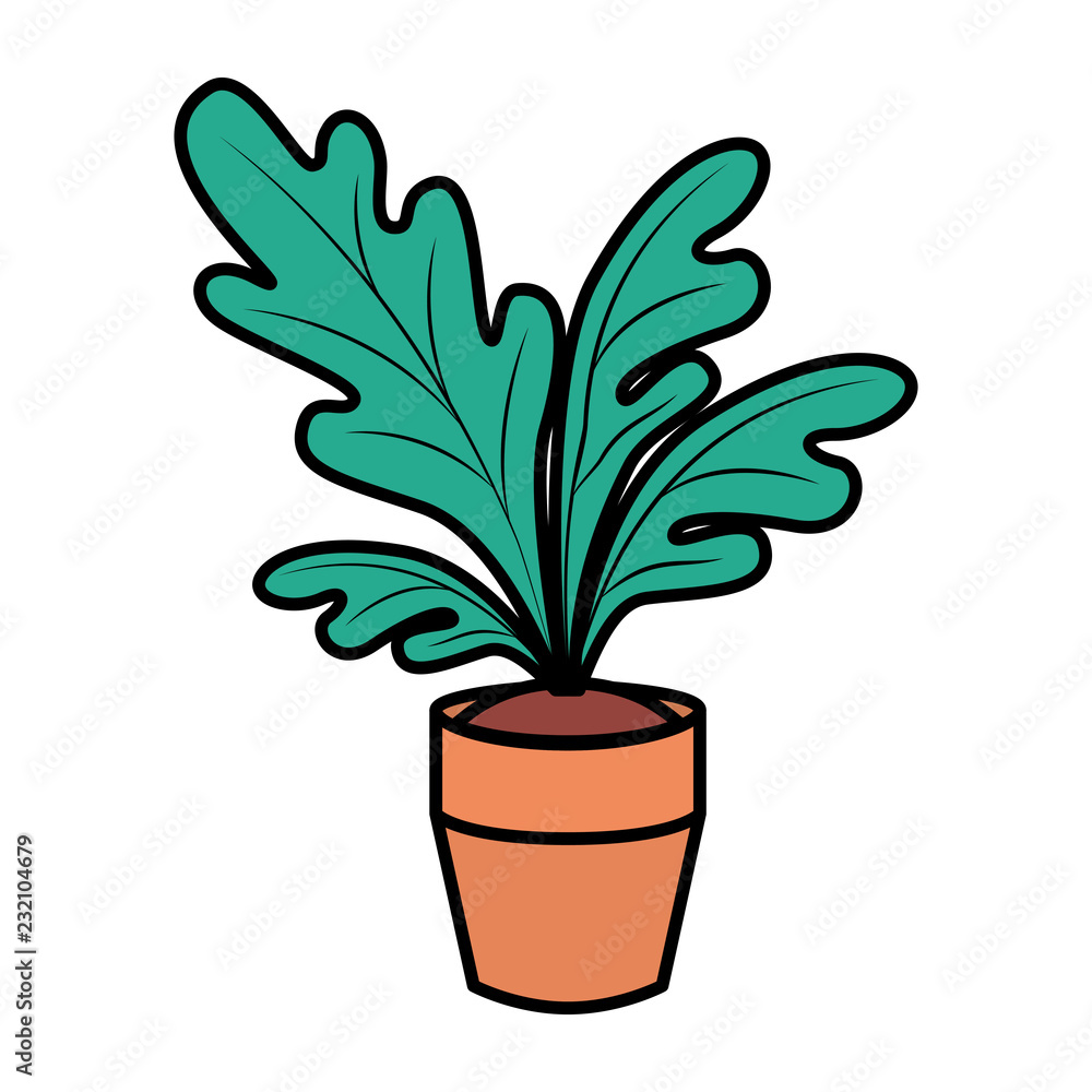 Obraz premium house plant pot isolated icon