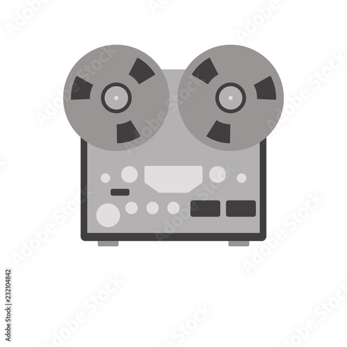  reel recorder vector illustration flat style