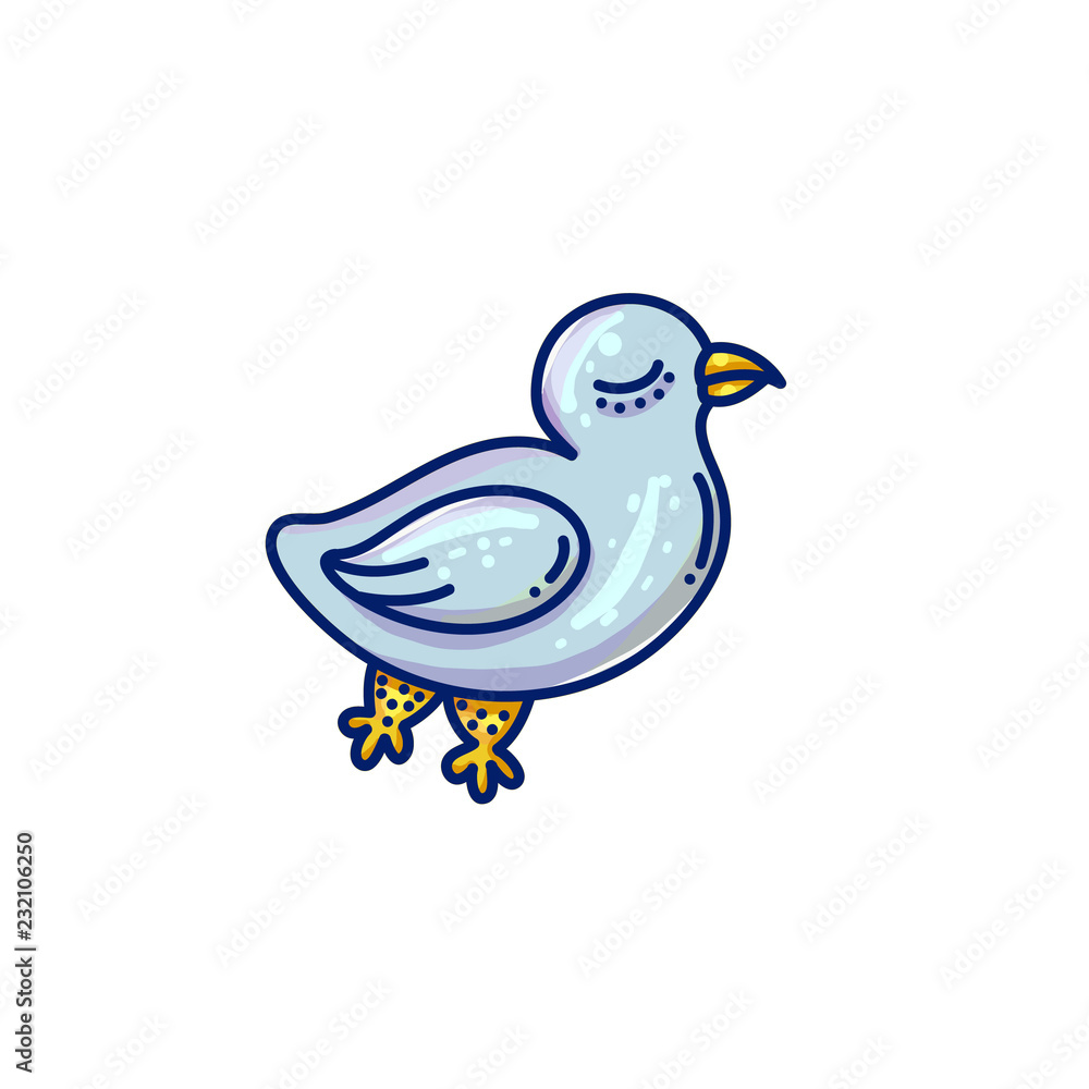 Fototapeta premium sea bird illustration.