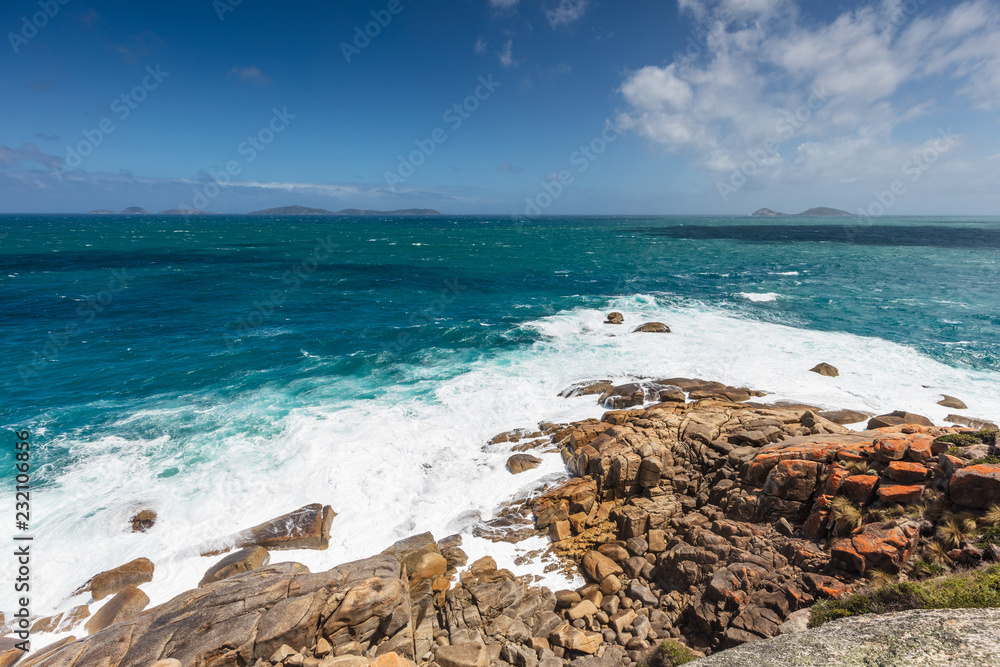 Norman Point lookout of Norman beach in Wilsons promontory national park, victoria, Australia