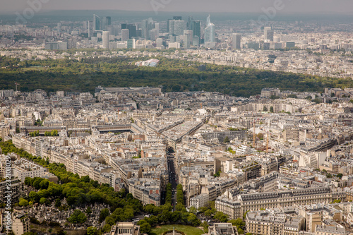 Aerial panorama Paris view from Eiffel Tower © AlexRosu