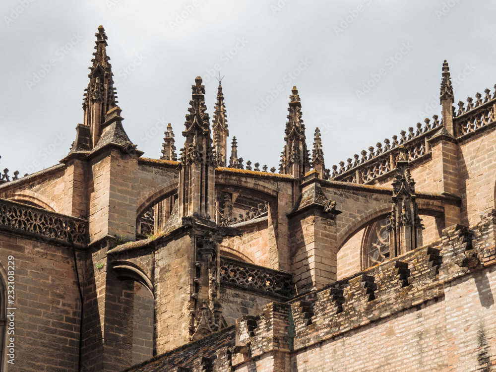 Seville cathedral gothic spires