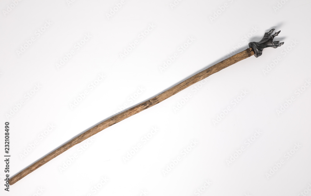 magic staff on a white background magic staff on a white background