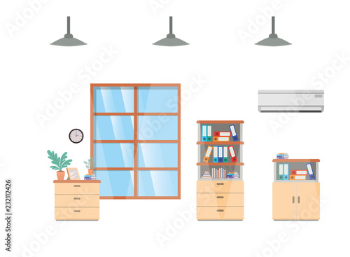 shelvings with books isolated icon