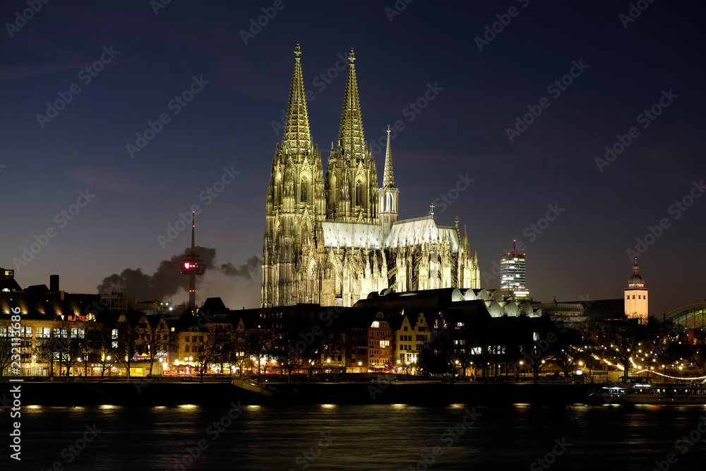 Cathedral of Cologne by Night