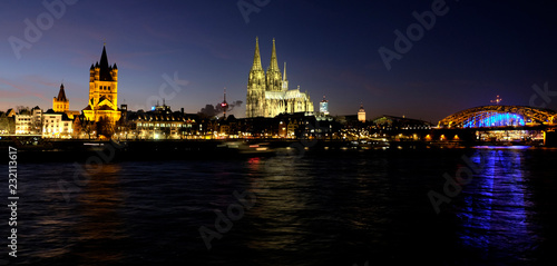 Cathedral of Cologne by Night