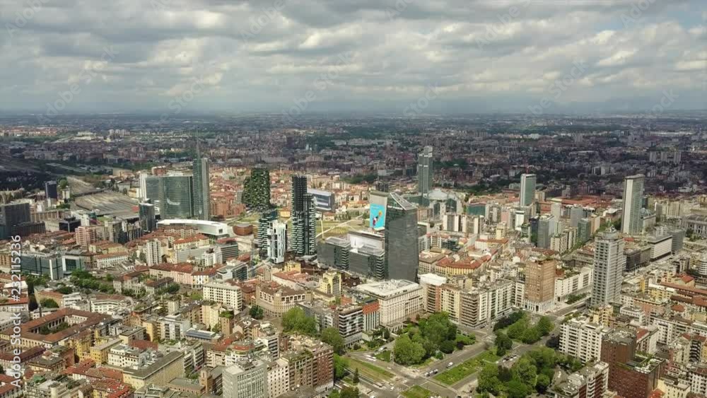 sunny day milan city downtown aerial panorama 4k italy
sunny day milan city downtown aerial panorama 4k italy
