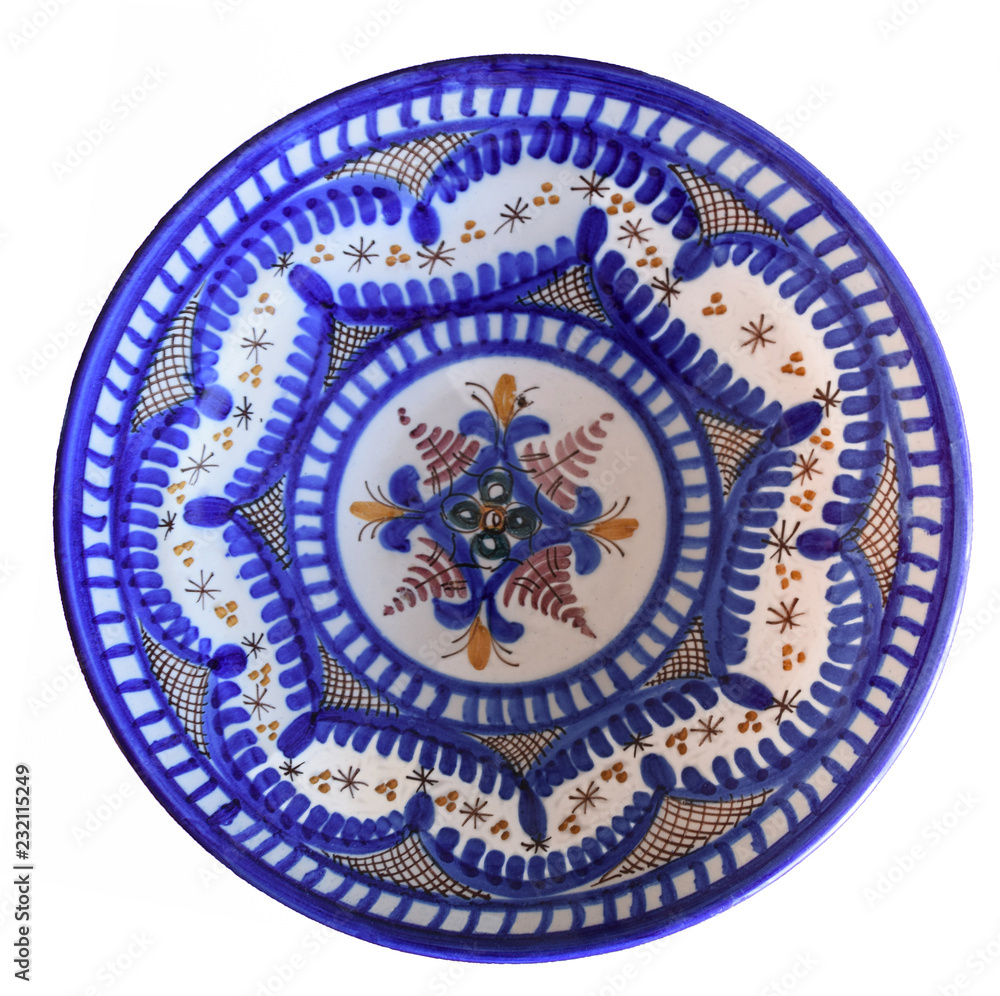 Porcelain plate isolated on white Porcelain plate isolated on white