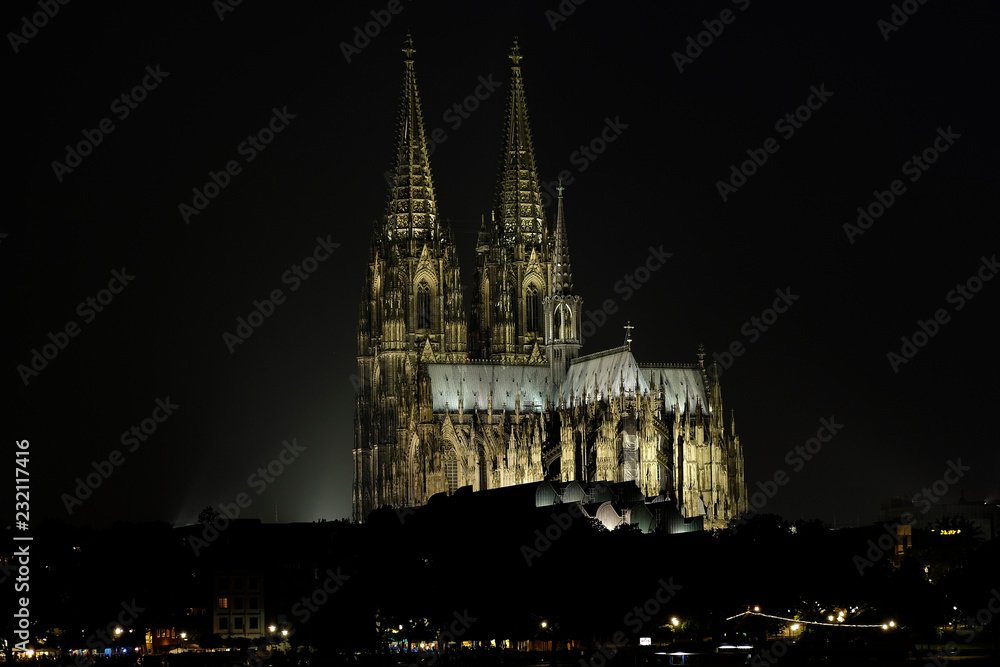 Cathedral of Cologne at Night