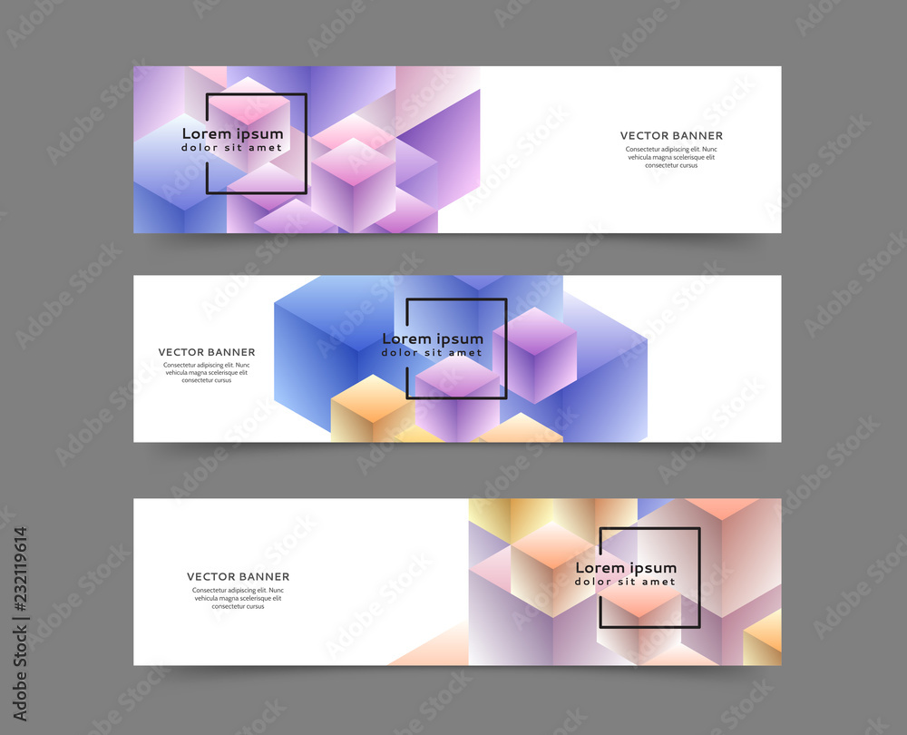 Fototapeta premium Web banner templates