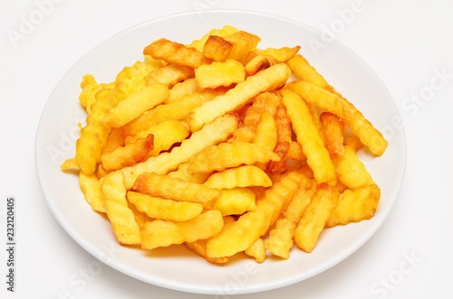 French fries in the plate
