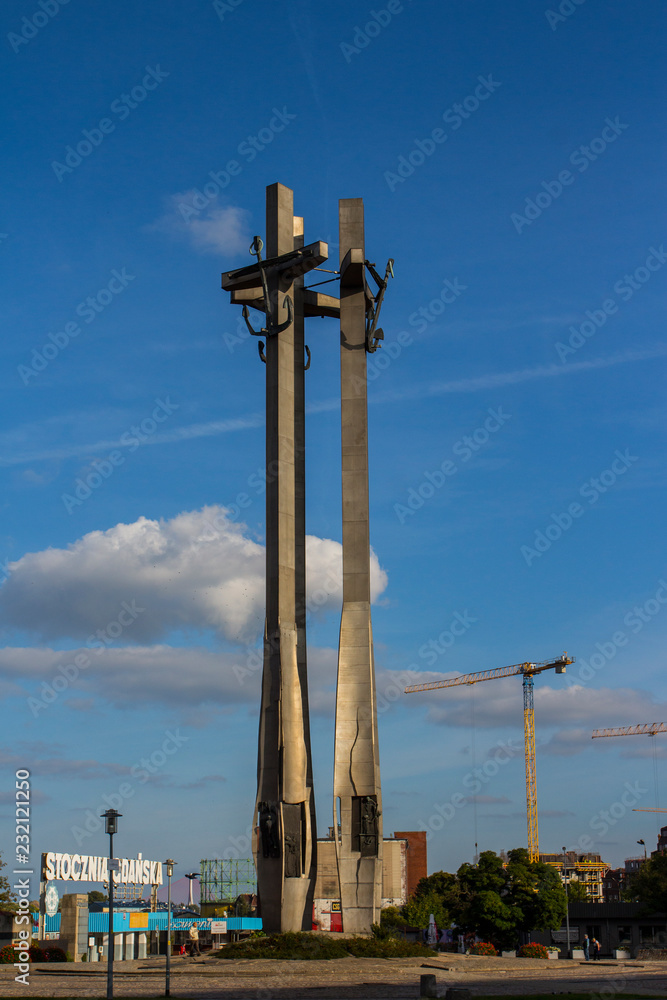 Monument at the European Center for Solidarity in Gdansk. Poland September 25, 2016. Monument at the European Center for Solidarity in Gdansk. Poland September 25, 2016.