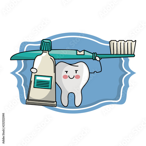 cartoon dental care tooth © Jemastock