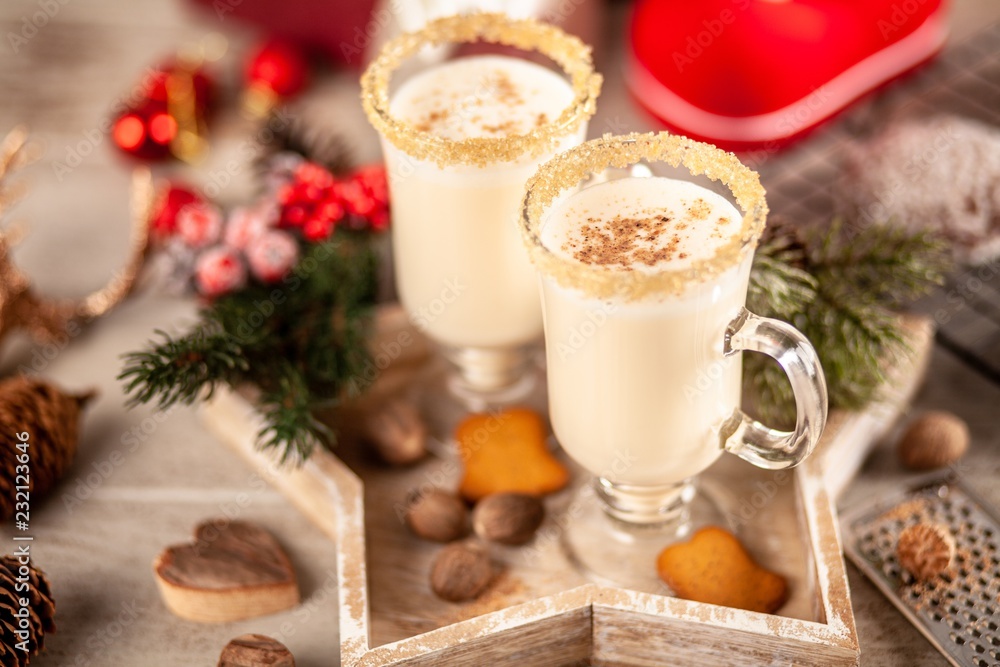Traditional eggnog for Christmas Traditional eggnog for Christmas