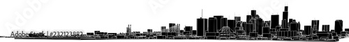 city buildings vector illustration