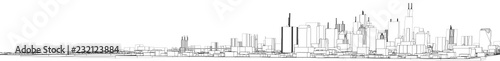 city buildings vector illustration