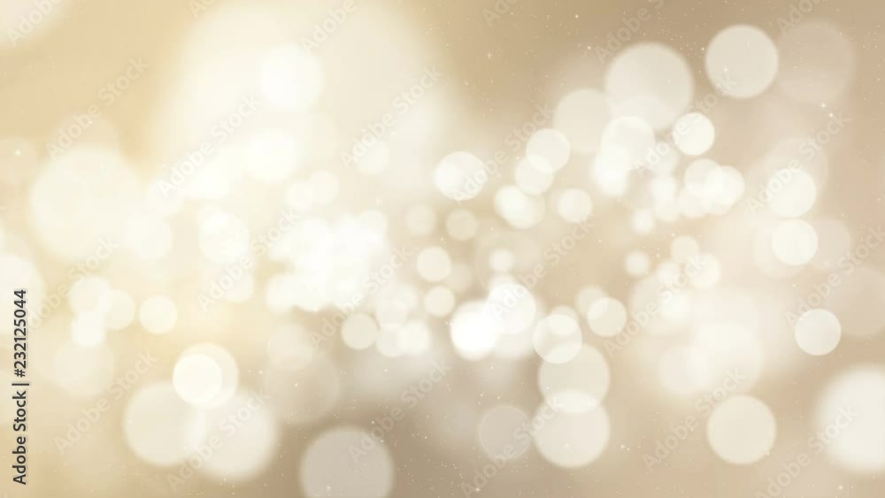 Abstract glow bokeh background. Circles are slowly flying forward. Seamless loop digital animation.