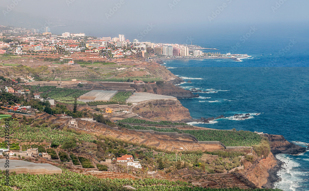 Coast of Puerto de la Cruz on the island of Tenerife