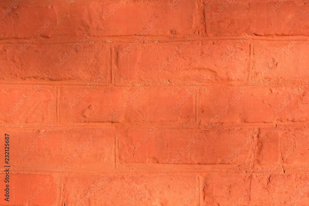 Obraz premium Red Brick wall for background or texture