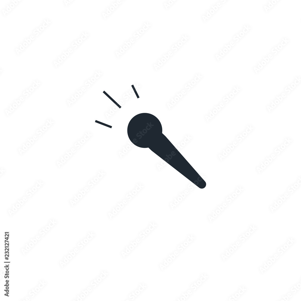Studio mike simple black icon. Microphone silhouette. Studio mike simple black icon. Microphone silhouette.