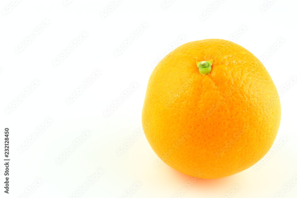 fresh orange fruit isolated on a white background with copy space fresh orange fruit isolated on a white background with copy space
