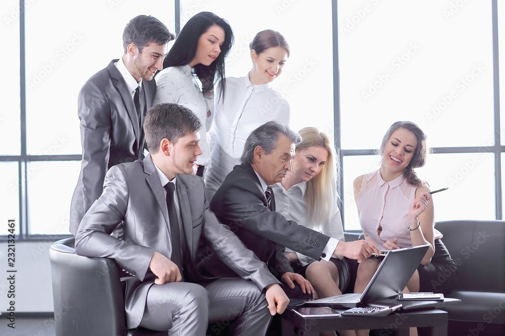 businessman and business team using digital tablet businessman and business team using digital tablet