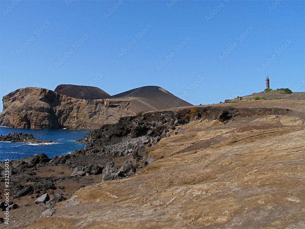 Azoren. The landscape of west Faial Azoren. The landscape of west Faial