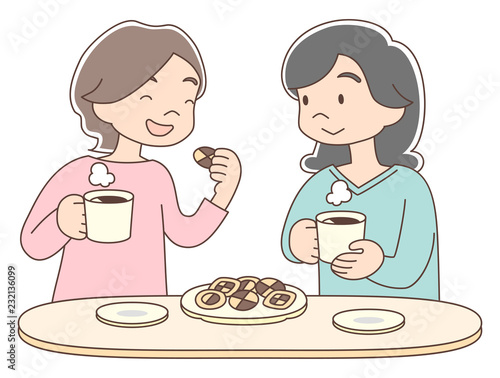 コーヒー_女性_友達