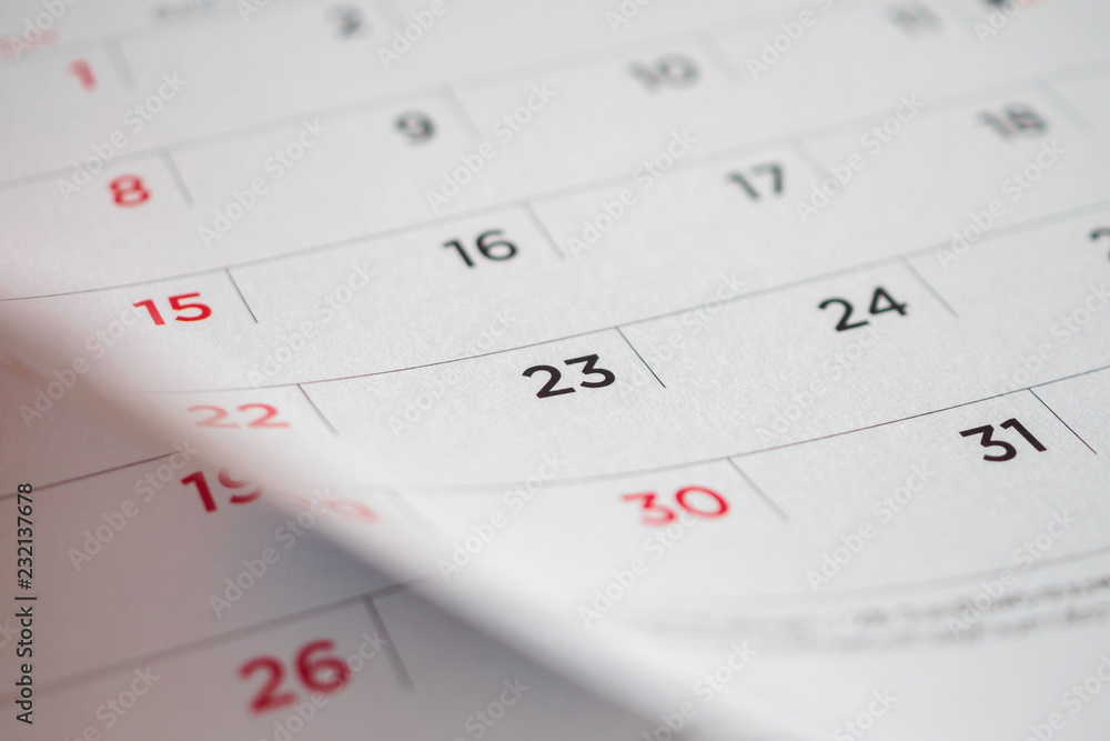 calendar page flipping sheet close up background calendar page flipping sheet close up background