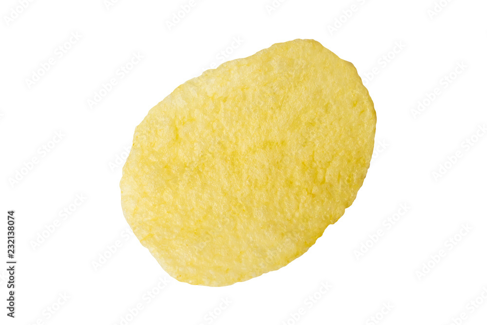 potato chips isolated on white background with clipping path potato chips isolated on white background with clipping path