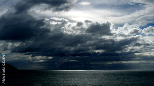 clouds over the sea