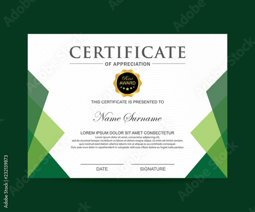 Modern certificate vector