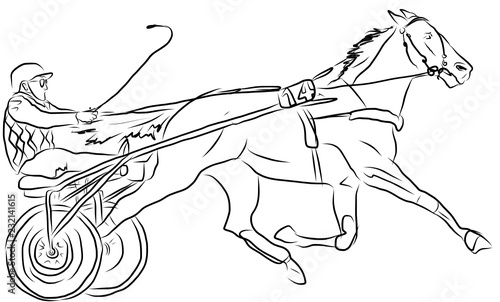 horse jumping obstacles during equestrian