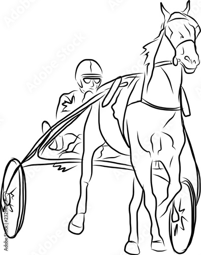horse jumping obstacles during equestrian