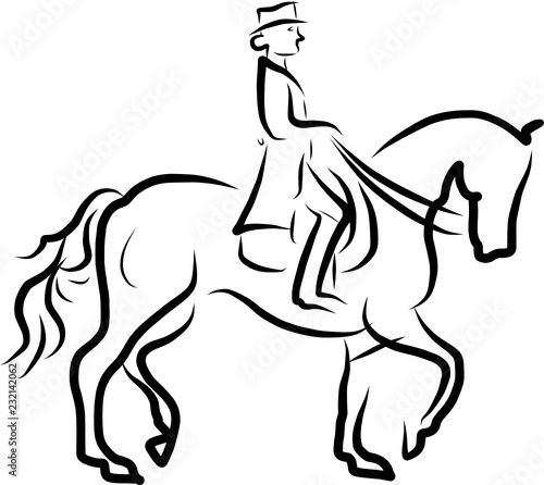 horse jumping obstacles during equestrian