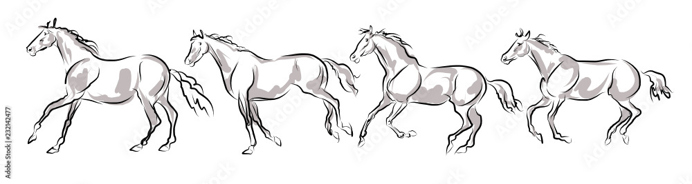 Obraz premium Rider with horse jump over the hurdle