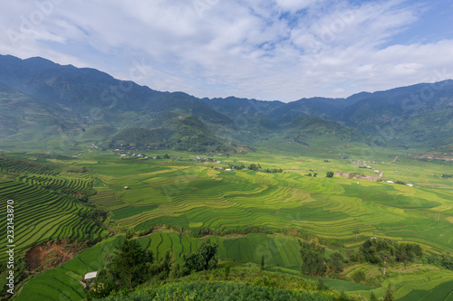 Terraced rice fields in Mu Cang Chai, Vietnam