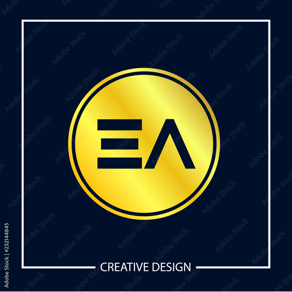 Initial Letter EA Logo Template Design Vector Illustration Initial Letter EA Logo Template Design Vector Illustration